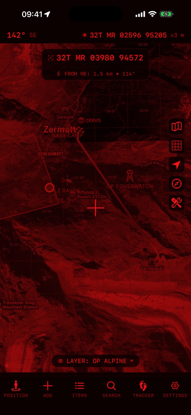 Night vision red mode